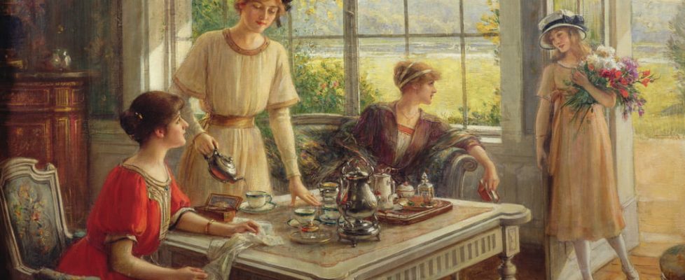 Albert Lynch - Women Taking Tea - (MeisterDrucke-73461)